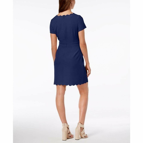Maison Jules Scalloped trim dress